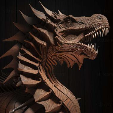 3D модель Гігантспінозавр (STL)